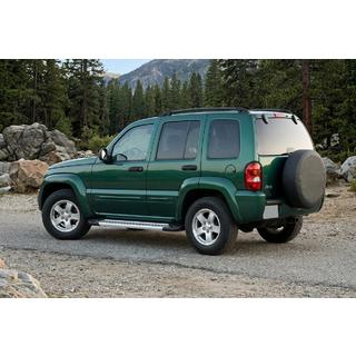 Stranske stopnice Vision New Grey (2 kos, aluminij) Jeep Cherokee/Liberty 2002–2007 fotografija 1