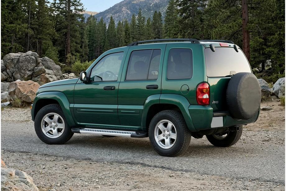 Jeep Cherokee/Liberty 2002–2007 Stranske stopnice Vision New Grey (2 kos, aluminij) Fotografija 1
