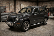 Jeep Cherokee/Liberty 2002–2007 Stranske stopnice Vision New Black (2 kos, aluminij) fotografija 1