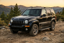 Jeep Cherokee/Liberty 2002–2007 Stranske stopnice Maya V1 (2 kosa, aluminij) fotografija 1