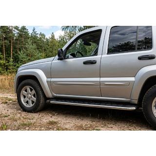 Stranske stopnice Maydos V1 (2 kosa, aluminij) Jeep Cherokee/Liberty 2002–2007 fotografija 1