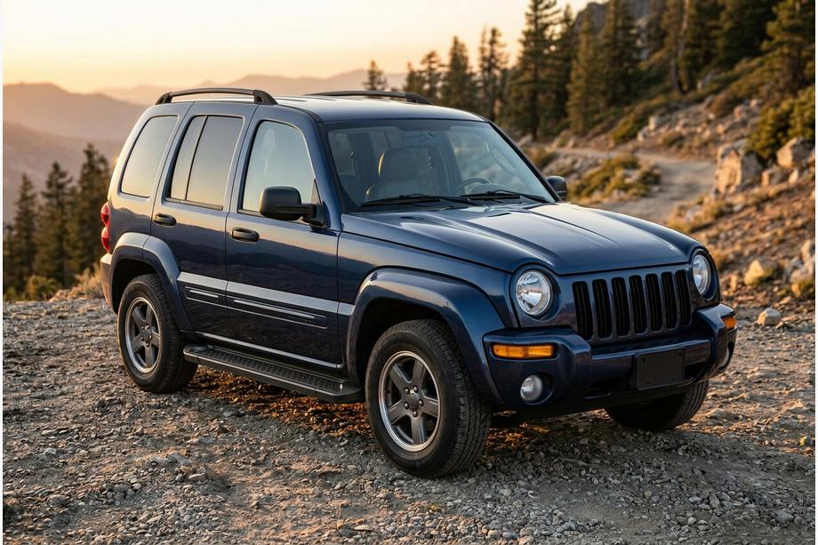 Jeep Cherokee/Liberty 2002–2007 Bočne stopnice Allmond Black (2 kosa, aluminij) Image