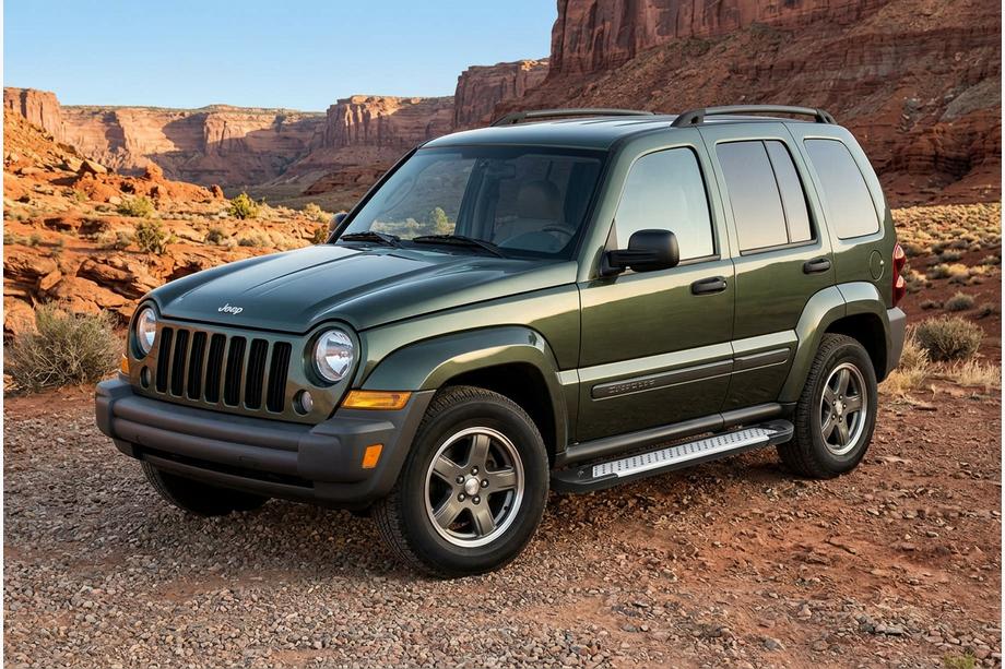 Jeep Cherokee/Liberty 2002–2007 Stranske stopnice Allmond Grey (2 kosa, aluminij) Fotografija 1