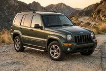 Jeep Cherokee/Liberty 2002–2007 Stranske stopnice BlackLine (2 kos, aluminij) fotografija 1