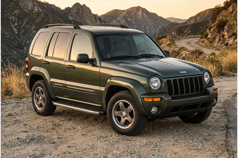 Jeep Cherokee/Liberty 2002–2007 Stranske stopnice BlackLine (2 kos, aluminij) Image