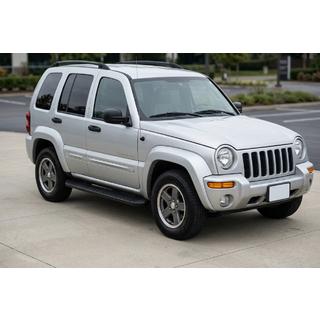 Stranski pragovi Tayga Black (2 kos, aluminij) Jeep Cherokee/Liberty 2002–2007 fotografija 1