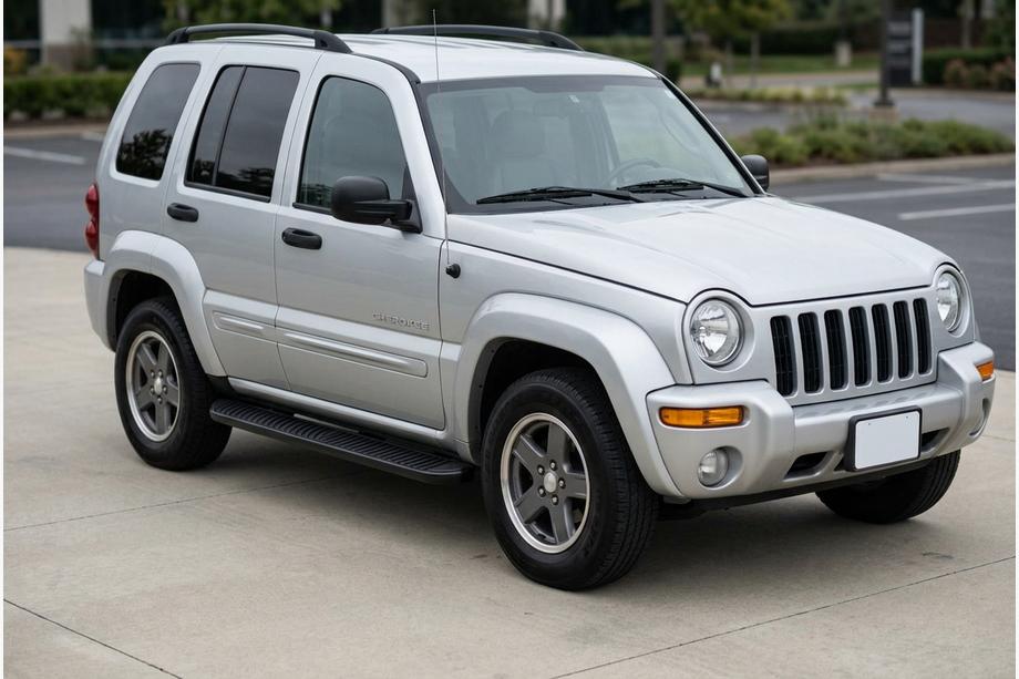 Jeep Cherokee/Liberty 2002–2007 Stranski pragovi Tayga Black (2 kos, aluminij) Image