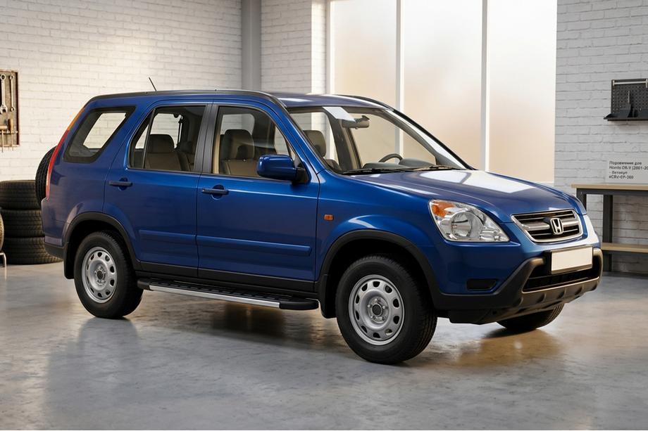 Honda CRV 2001–2006 Bočne stopnice Duru (2 kosa, aluminij) Image