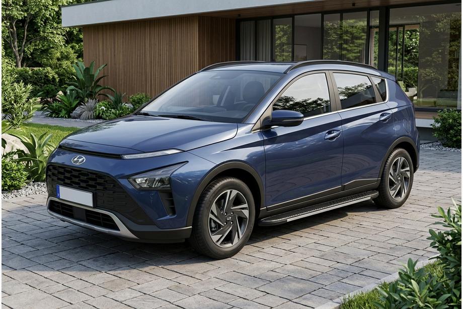 Hyundai Bayon 2021– Bočni pragovi Bosphore Grey (2 kos, aluminij) Image
