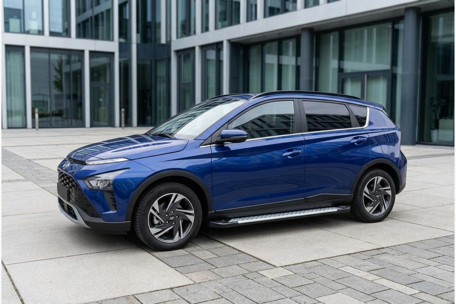 Hyundai Bayon 2021– Stranske stopnice Allmond Grey (2 kosa, aluminij) Image