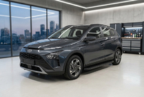 Hyundai Bayon 2021– Stranski pragovi Tayga Black (2 kos, aluminij) fotografija 1