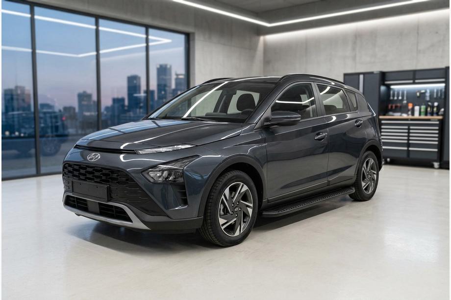 Hyundai Bayon 2021– Stranski pragovi Tayga Black (2 kos, aluminij) Image