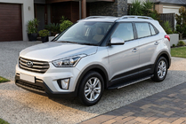 Hyundai Creta 2014–2020 Bočni pragovi Bosphore Grey (2 kos, aluminij) fotografija 1