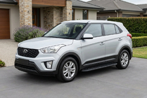 Hyundai Creta 2014–2020 Stranske stopnice Bosphore Black (2 kos, aluminij) fotografija 1
