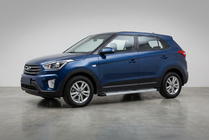 Hyundai Creta 2014–2020 Bočne stopnice Maya V2 (2 kos, aluminij) fotografija 2