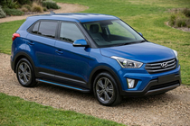 Hyundai Creta 2014–2020 Bočne stopnice Maya Blue (2 kos, aluminij) fotografija 1