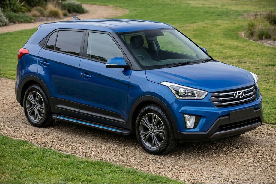 Hyundai Creta 2014–2020 Bočne stopnice Maya Blue (2 kos, aluminij) Image