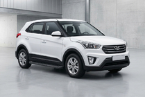 Hyundai Creta 2014–2020 Bočne stopnice Allmond Black (2 kosa, aluminij) fotografija 1