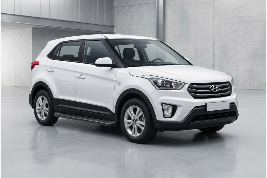 Hyundai Creta 2014–2020 Bočne stopnice Allmond Black (2 kosa, aluminij) Image