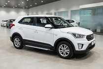Hyundai Creta 2014–2020 Stranski pragovi Line (2 kos, aluminij) fotografija 1