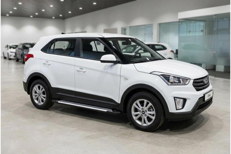 Hyundai Creta 2014–2020 Stranski pragovi Line (2 kos, aluminij) Image