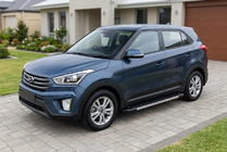 Hyundai Creta 2014–2020 Stranske stopnice RedLine (2 kos, aluminij) fotografija 1