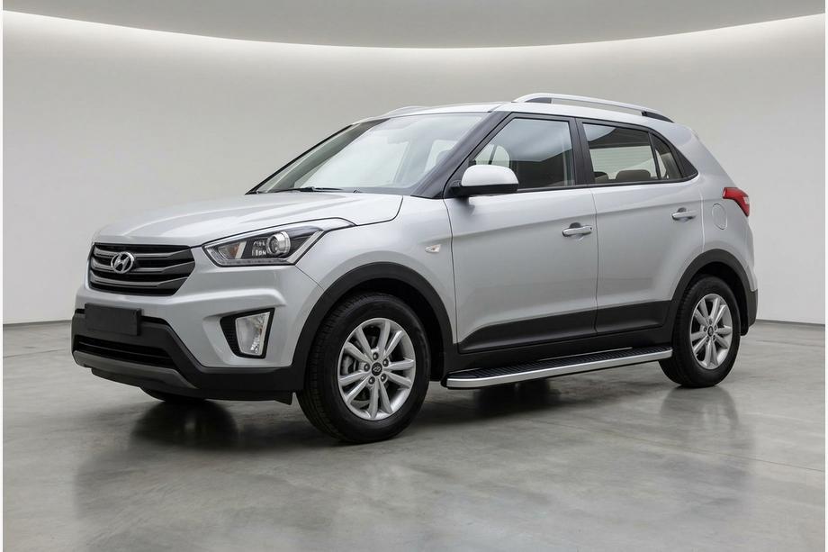 Hyundai Creta 2014–2020 Stranski pragovi Tayga Grey (2 kosa, aluminij) Image