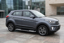 Hyundai Creta 2014–2020 Stranske stopnice Tayga V2 (2 kos, aluminij) fotografija 1