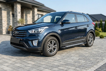 Hyundai Creta 2014–2020 Stranske stopnice Vision New Black (2 kos, aluminij) fotografija 1