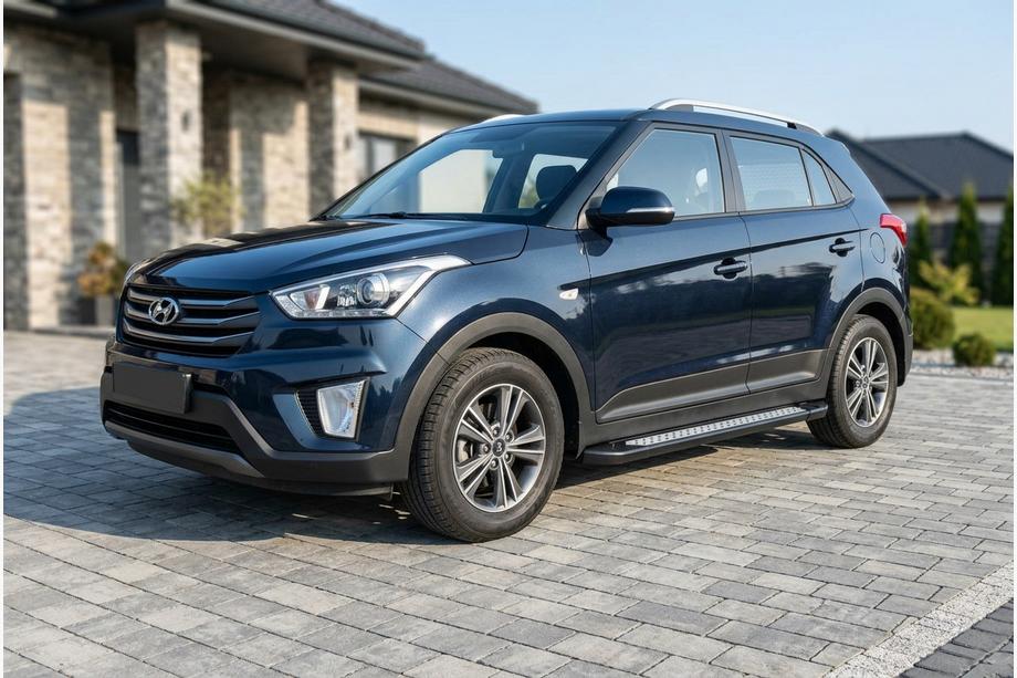 Hyundai Creta 2014–2020 Stranske stopnice Vision New Black (2 kos, aluminij) Image