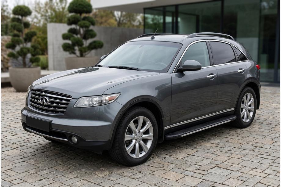 Infiniti FX 2003–2008 Bočni pragovi Bosphore Grey (2 kos, aluminij) Image
