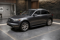 Infiniti FX 2003–2008 Stranske stopnice Bosphore Black (2 kos, aluminij) fotografija 1