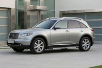 Infiniti FX 2003–2008 Bočne stopnice Duru (2 kosa, aluminij) fotografija 1