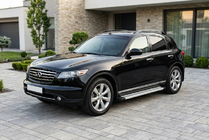 Infiniti FX 2003–2008 Bočne stopnice Maya V2 (2 kos, aluminij) fotografija 1
