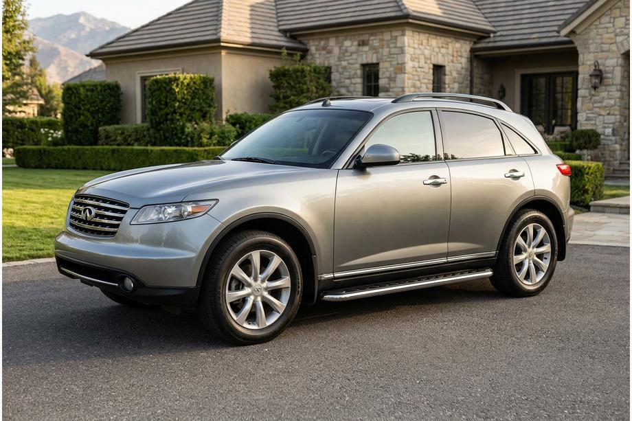 Infiniti FX 2003–2008 Stranske stopnice Maydos V1 (2 kosa, aluminij) Image