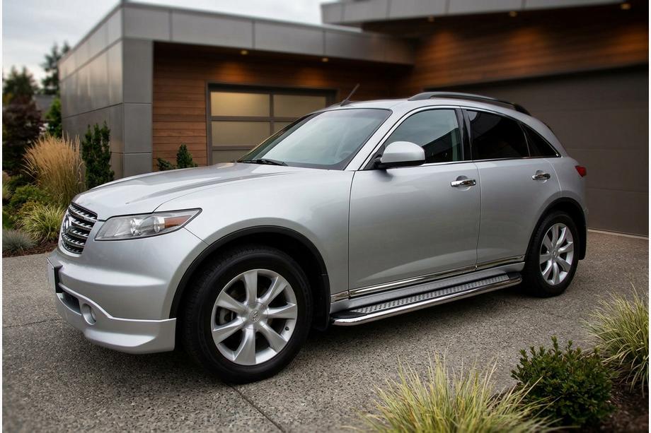 Infiniti FX 2003–2008 Stranske stopnice Maydos V2 (2 kosa, aluminij) Image