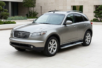 Infiniti FX 2003–2008 Mevsim Grey bočne stopnice (2 kos, aluminij) fotografija 1