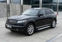 Infiniti FX 2003–2008 Stranske stopnice Allmond Grey (2 kosa, aluminij) fotografija 1