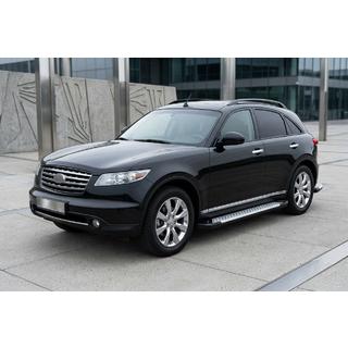Stranske stopnice Allmond Grey (2 kosa, aluminij) Infiniti FX 2003–2008 fotografija 1