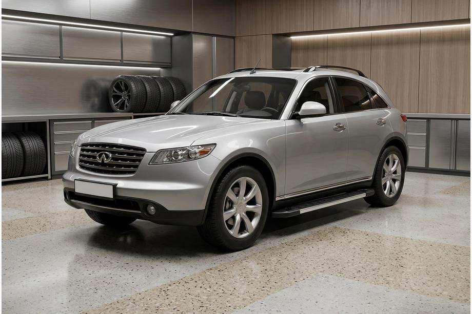 Infiniti FX 2003–2008 Stranske stopnice RedLine (2 kos, aluminij) Image