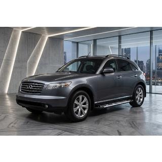 Stranske stopnice Sunrise (2 kos, aluminij) Infiniti FX 2003–2008 fotografija 1
