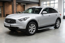 Infiniti FX 2003–2008 Stranski pragovi Tayga Grey (2 kosa, aluminij) fotografija 1