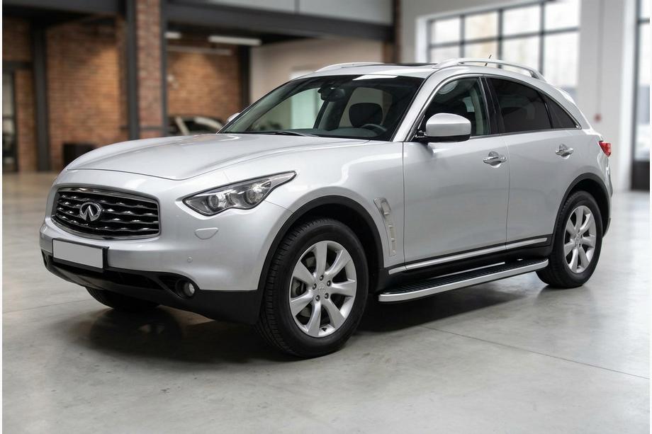 Infiniti FX 2003–2008 Stranski pragovi Tayga Grey (2 kosa, aluminij) Image