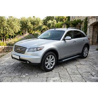 Stranske stopnice Vision New Black (2 kos, aluminij) Infiniti FX 2003–2008 fotografija 1