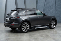 Infiniti FX 2003–2008 Stranske stopnice Vision New Grey (2 kos, aluminij) fotografija 1