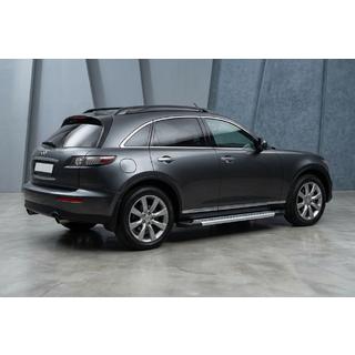 Stranske stopnice Vision New Grey (2 kos, aluminij) Infiniti FX 2003–2008 fotografija 1