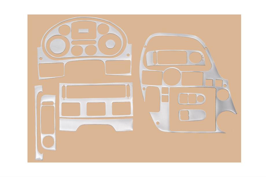 DAF XF105 2005–2013 Obloge armaturne plošče (v videzu aluminija) Image