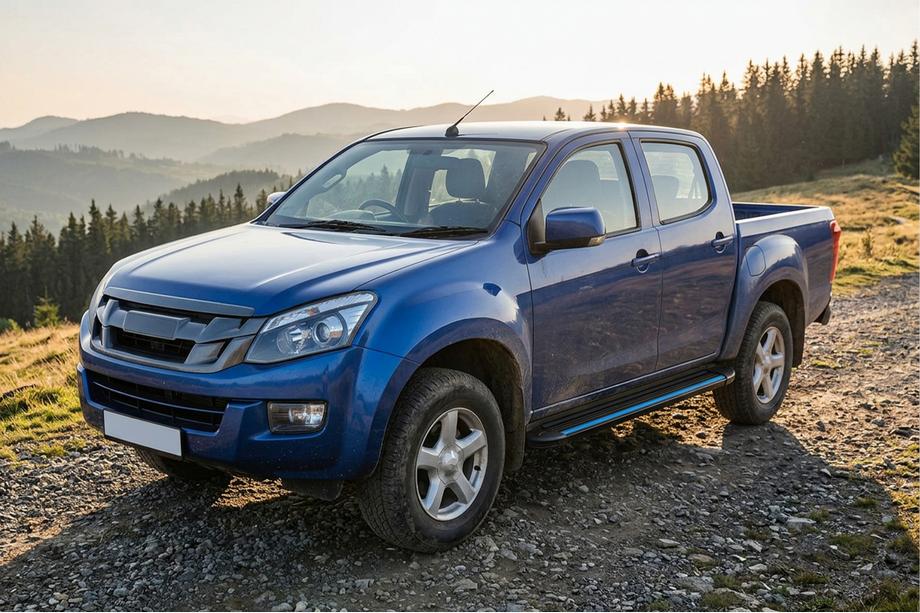 Isuzu D-Max 2011–2019 Bočne stopnice Maya Blue (2 kos, aluminij) Image