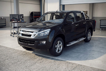 Isuzu D-Max 2011–2019 Mevsim Grey bočne stopnice (2 kos, aluminij) fotografija 1