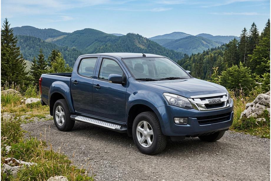 Isuzu D-Max 2011–2019 Stranske stopnice Allmond Grey (2 kosa, aluminij) Image